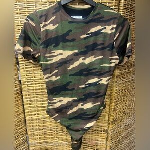 naked wardrobe- Camo,‎ Women’s Body Suit, Size: XLarge